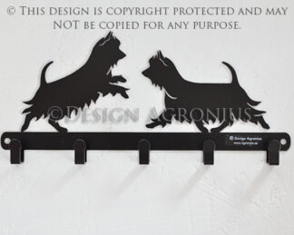 Silky Terrier lead hanger, 5-hooks