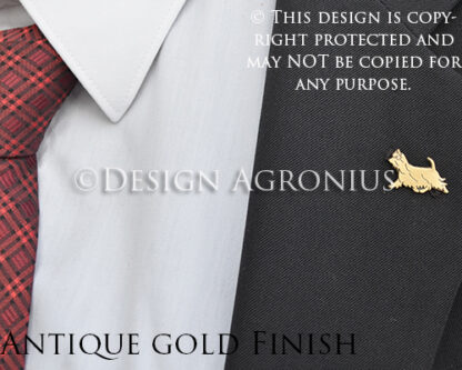 Silky Terrier, lapel pin
