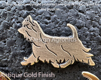 Silky Terrier, lapel pin