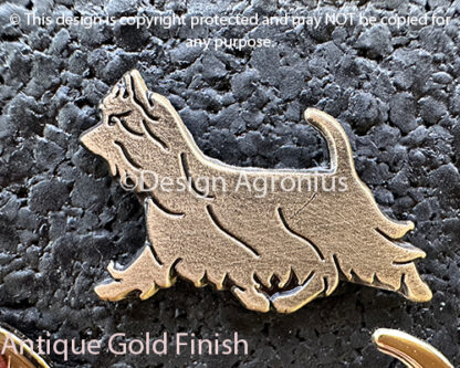 Silky Terrier, lapel pin