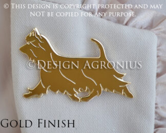 Silky Terrier, brooch