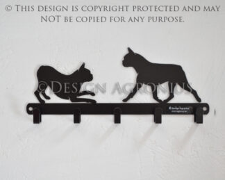 Boston Terrier (solid) - lead hanger, 5-hooks