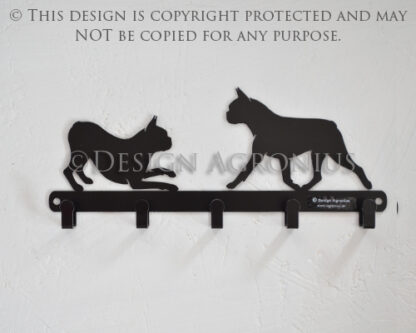 Boston Terrier (solid) - lead hanger, 5-hooks