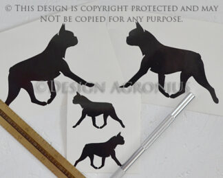 Boston Terrier - vinyl stickers small & medium pack