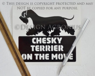Chesky Terrier - On The Move Sticker