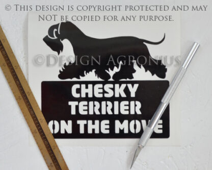 Chesky Terrier - On The Move Sticker