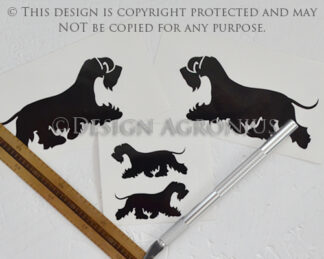 Chesky Terrier - vinyl stickers small & medium pack