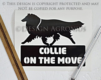 Collie, rough - On The Move Sticker