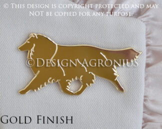 Collie, rough - brooch