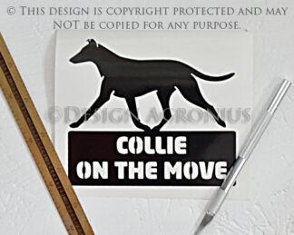 Collie, smooth - On The Move Sticker