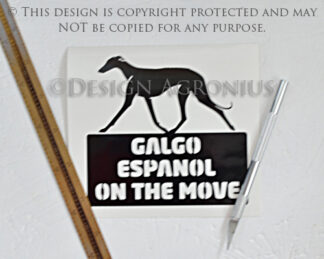 Galgo Espanol - On The Move Sticker