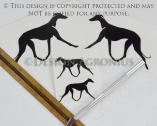 Galgo Espanol - vinyl stickers small & medium pack