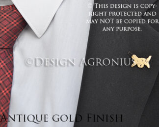 Schapendoes, lapel pin