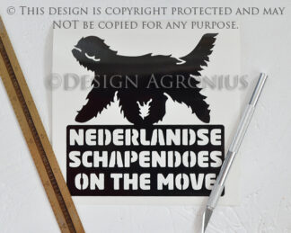 Schapendoes On The Move Sticker