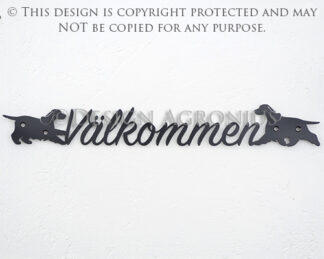 Cocker Spaniel "Välkommen" Sign