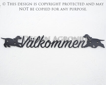 Cocker Spaniel "Välkommen" Sign