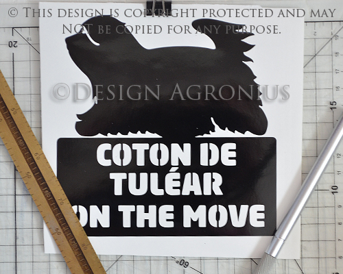 Coton de Tuléar - On The Move Sticker
