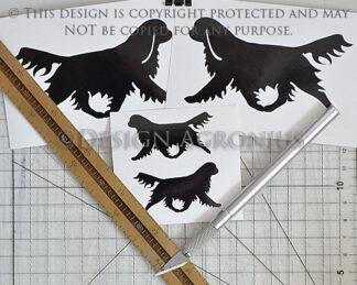 King Charles Spaniel - vinyl stickers small & medium pack