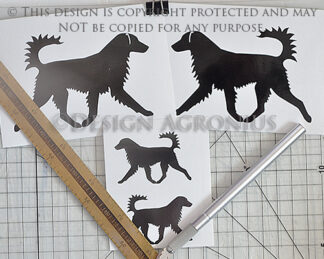 Kromfohrländer, smooth - vinyl stickers small & medium pack