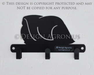 Pekingese - lead hanger 3-hooks
